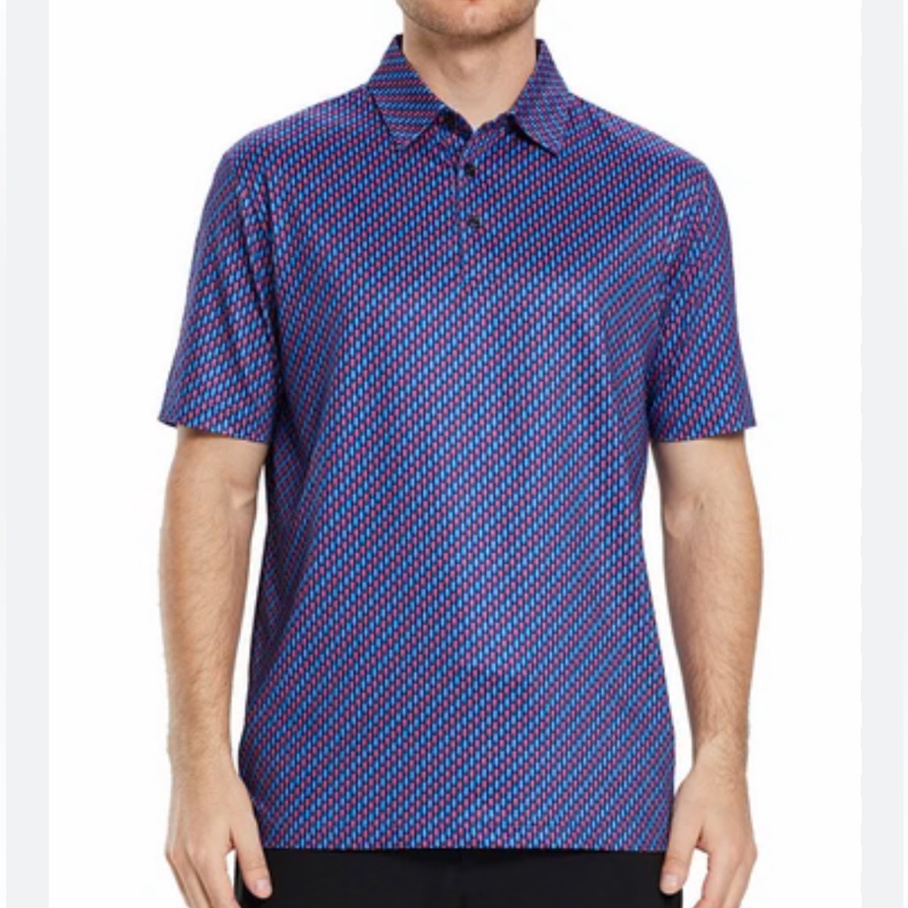 Maelreg Printed Golf Shirts-Patriotic Ice Cream polo XL